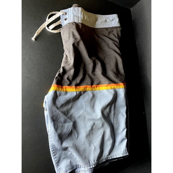 Quiksilver Mens 30 Striped Highline Recycler Board Shorts Beach Swim Trunks - Picture 4 of 9